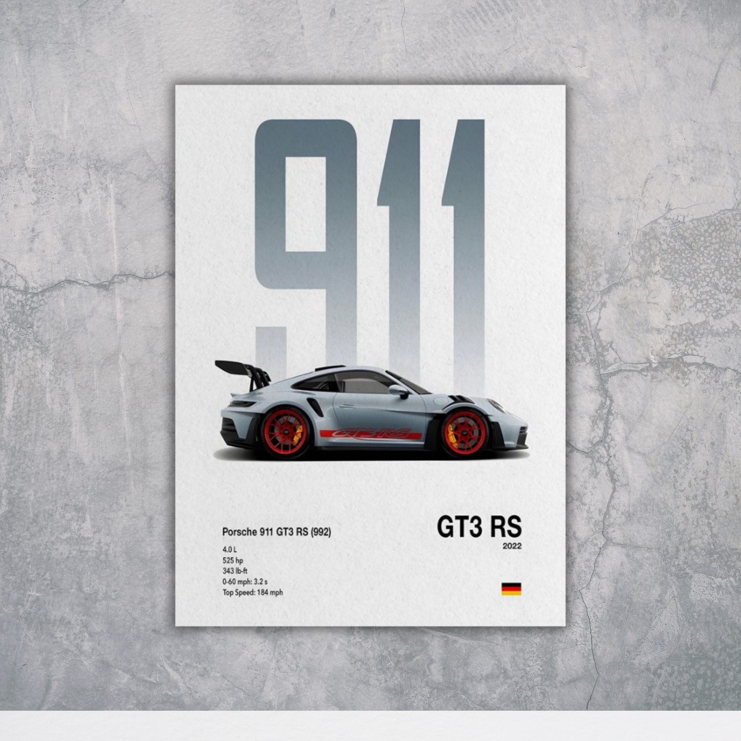 Porsche 911 Classic – Premium Poster The Spectrum Stories