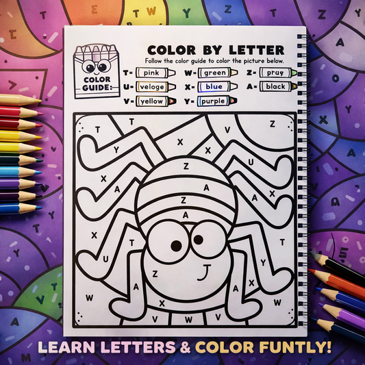 Color By Number Mysteries for Kids | 30+ Fun Illustrations | Color By Letter & Number | A4 Wiro Bound | Screen-Free Learning Activity Book The Spectrum Stories