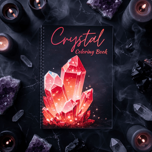 Crystal Aura Coloring Book – Spiritual Art for Calm & Creativity - The Spectrum Stories