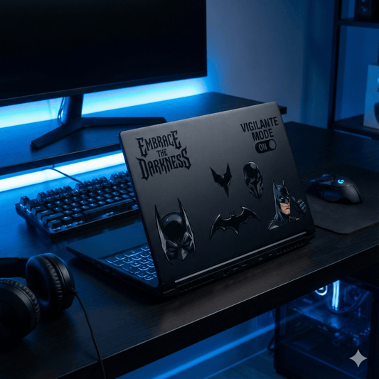 Dark Vigilante Sticker Pack – 10 Gothic Hero Quote Stickers (Batman - Inspired) - The Spectrum Stories