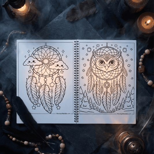Dream Catcher Coloring Book – Peaceful Mandala Art for Relaxation - The Spectrum Stories