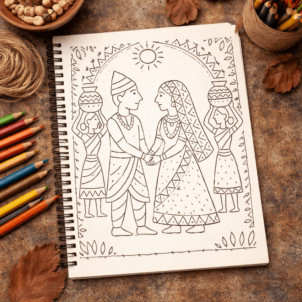 Healing With Tribe | A mindful Coloring Journey Though India’s Tribal Arts - The Spectrum Stories
