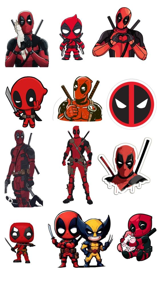 Marvel - Inspired – Armored Hero Aesthetic – Sticker Pack (15 pcs) - The Spectrum Stories