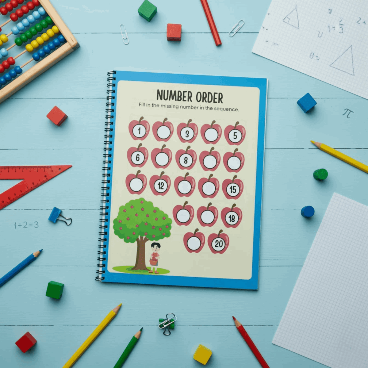 Math Readiness for Kids - Premium Preschool Activity Book - The Spectrum Stories