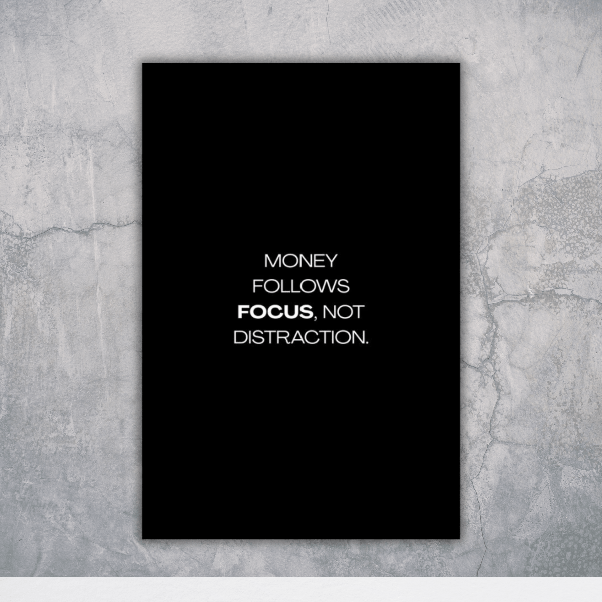 Money Follows Focus - Gen Z Wealth Poster - The Spectrum Stories