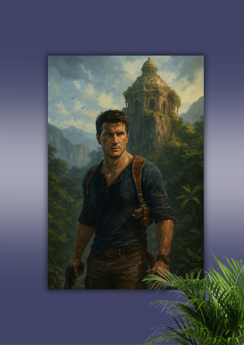 Nathan Drake Uncharted 4 – Premium Game Poster - The Spectrum Stories