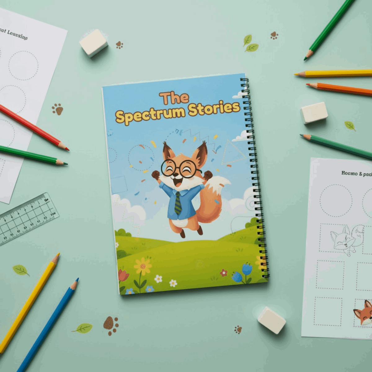 Pencil Control Book: Momo's Lines & Shapes Adventure - The Spectrum Stories