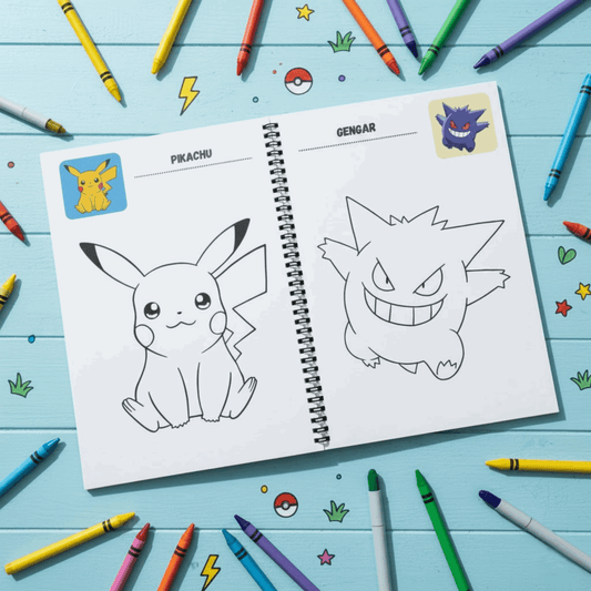 Pokemon Coloring Book for Boys & Girls – Adventure Fun Activity Book | Large 8.5x11 Edition - The Spectrum Stories