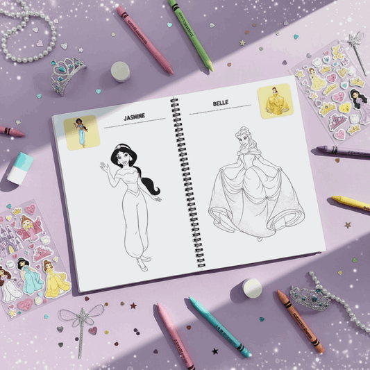 Princess Coloring Book for Girls – Magical Royal Activity Book | Large 8.5x11 Pages - The Spectrum Stories