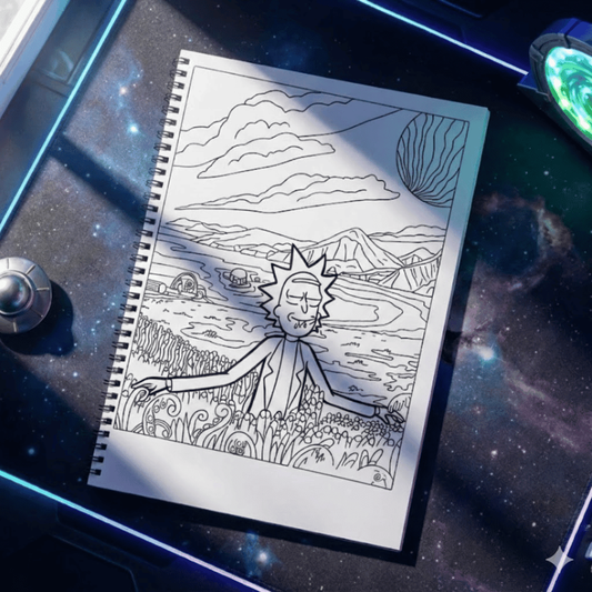 Sci-Fi Cartoon Chaos Colouring Book