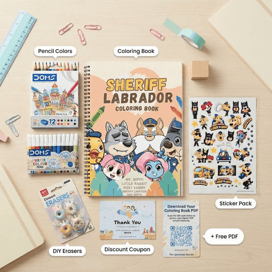 Sheriff Labrador Coloring Book - The Spectrum Stories