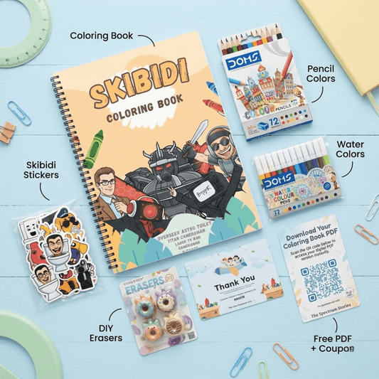 Skibidi Fun Coloring Book: Creative Activity for Kids - The Spectrum Stories