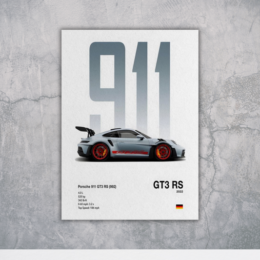 Porsche 911 Classic – Premium Poster The Spectrum Stories