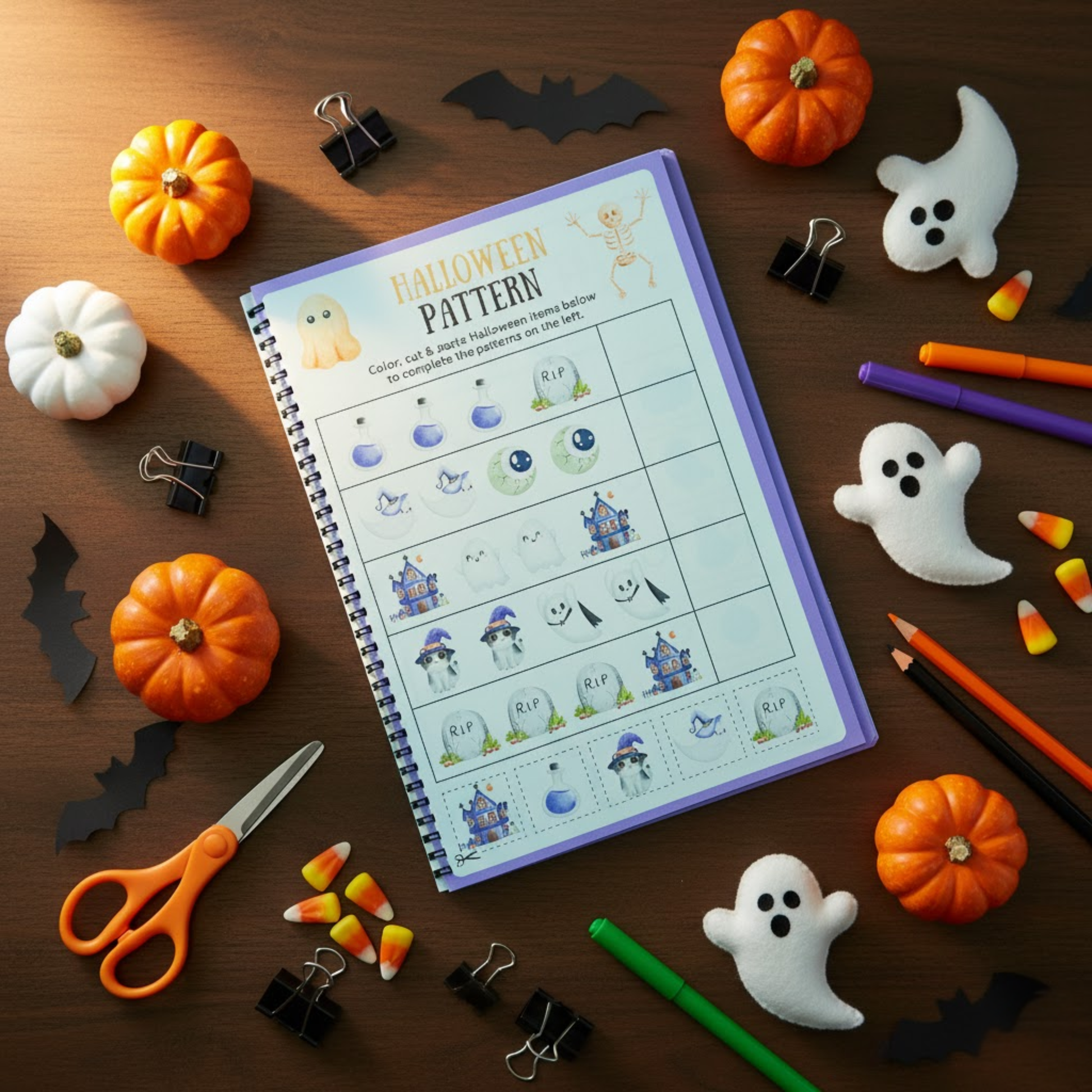Halloween Activity Books for Kids. The Spectrum Stories