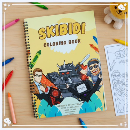 Skibidi, Anime & Brainrot Coloring Book Set (3 Books) The Spectrum Stories
