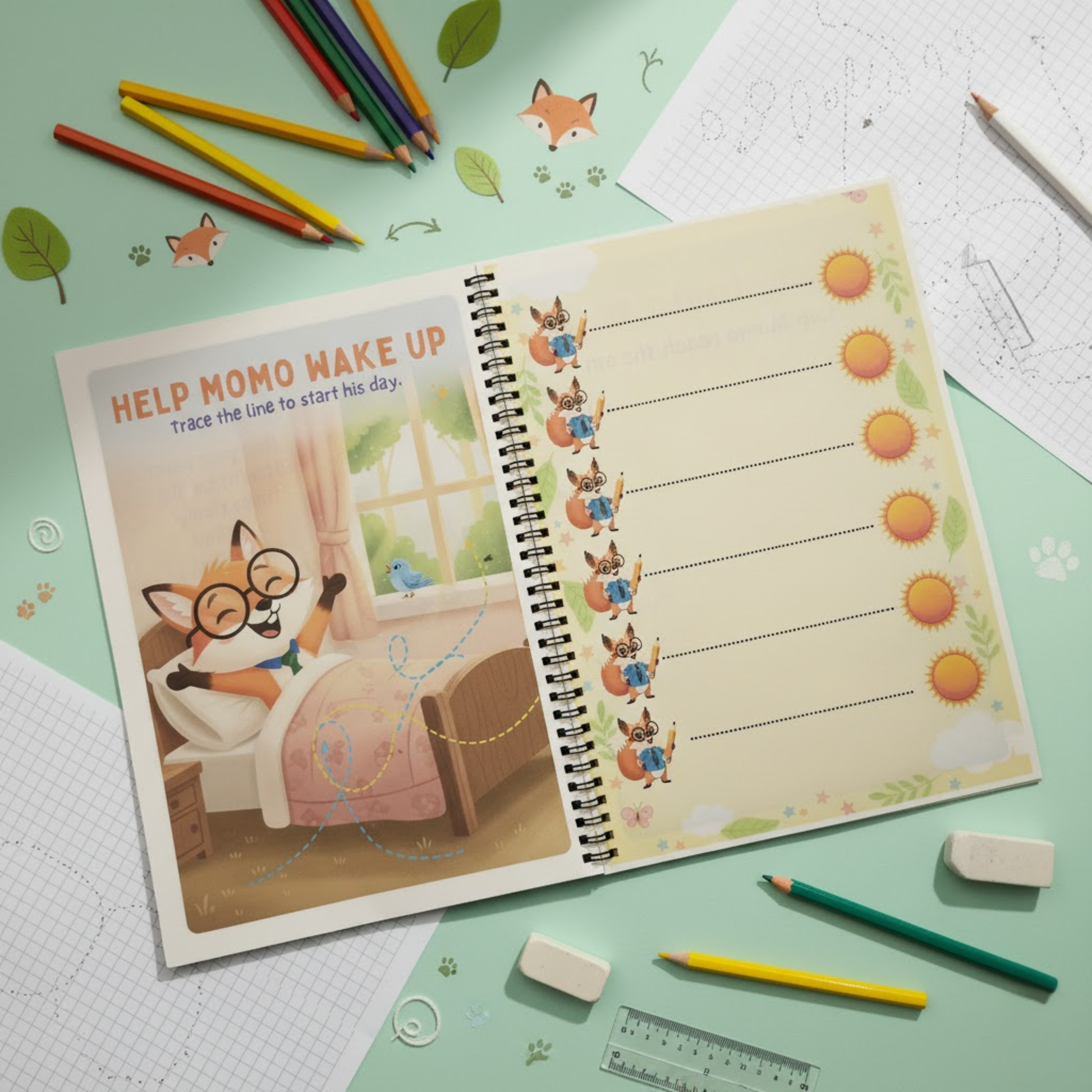 Momo’s Pencil Control Adventure: Learn Lines & Shapes The Spectrum Stories