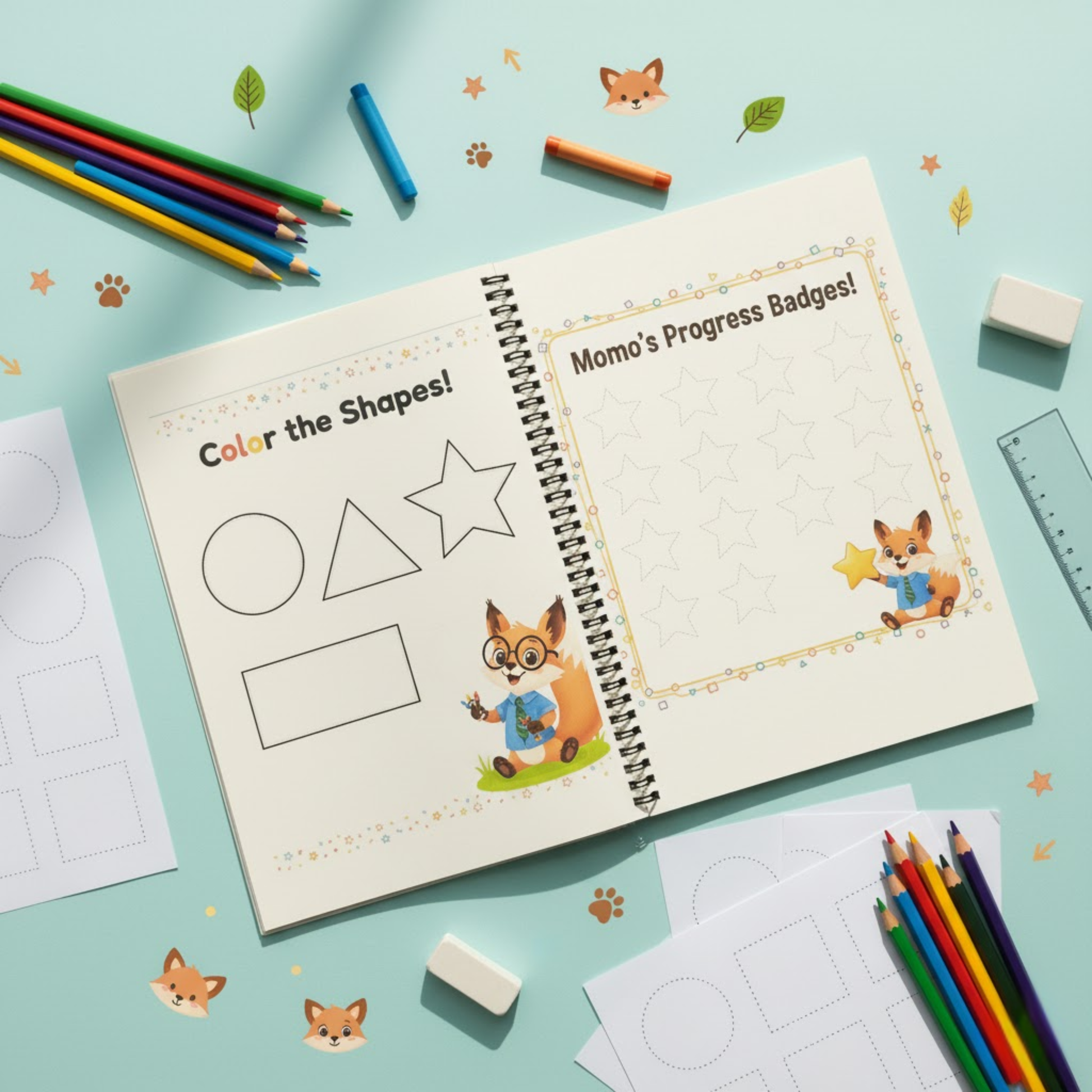 Momo’s Pencil Control Adventure: Learn Lines & Shapes The Spectrum Stories