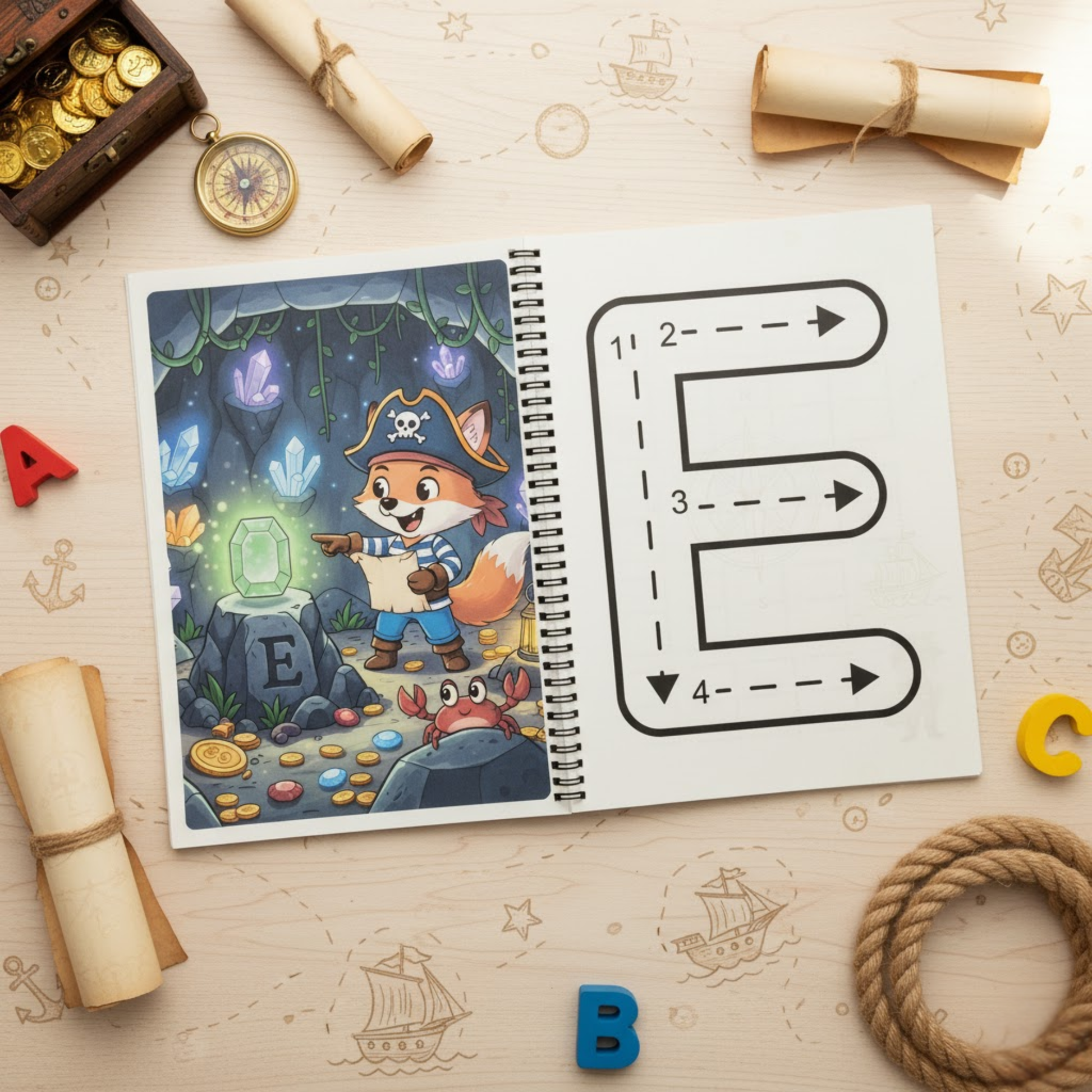 Pirate Alphabet Adventure: Learn Capital Letters. The Spectrum Stories