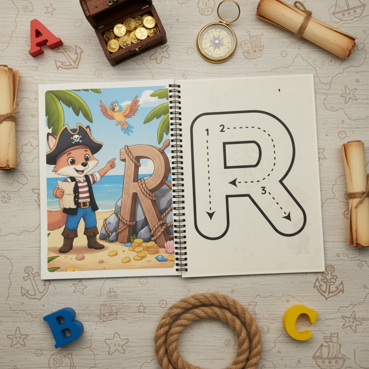 Pirate Alphabet Adventure: Learn Capital Letters. The Spectrum Stories