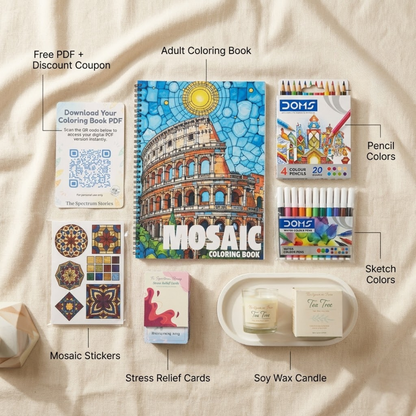 Mosaic Magic Coloring Book – Artistic Patterns for Calm & Creativity The Spectrum Stories