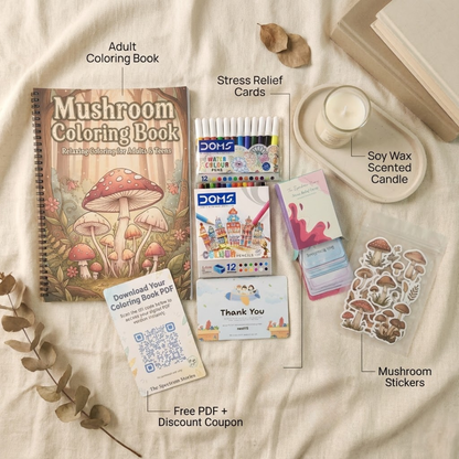Enchanted Mushroom Coloring Book – Cozy Forest Art for Relaxation The Spectrum Stories