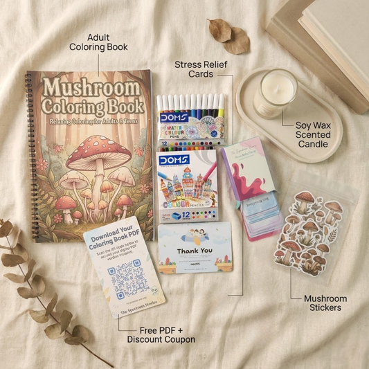 Enchanted Mushroom Coloring Book – Cozy Forest Art for Relaxation The Spectrum Stories