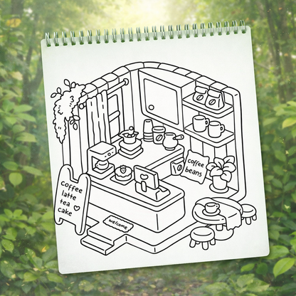 Little Corner Coloring Book The Spectrum Stories