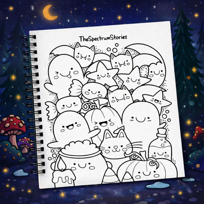 Cozy Little Spooky Coloring Book The Spectrum Stories