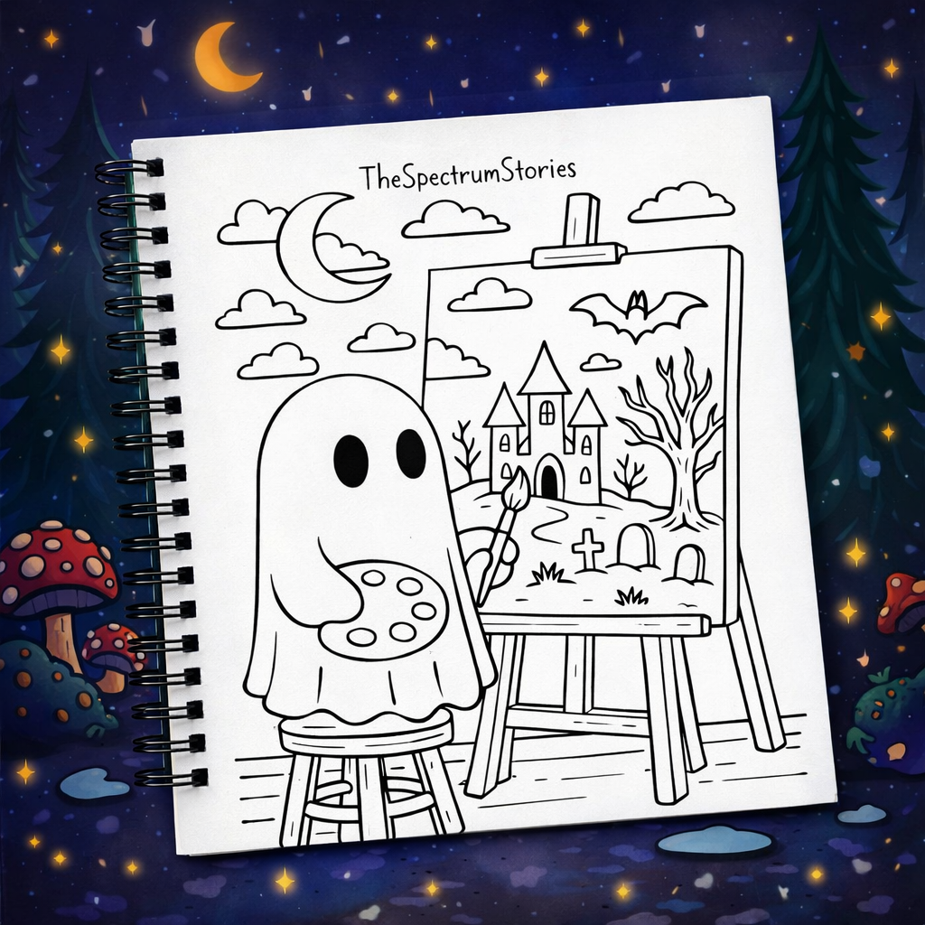 Cozy Little Spooky Coloring Book The Spectrum Stories