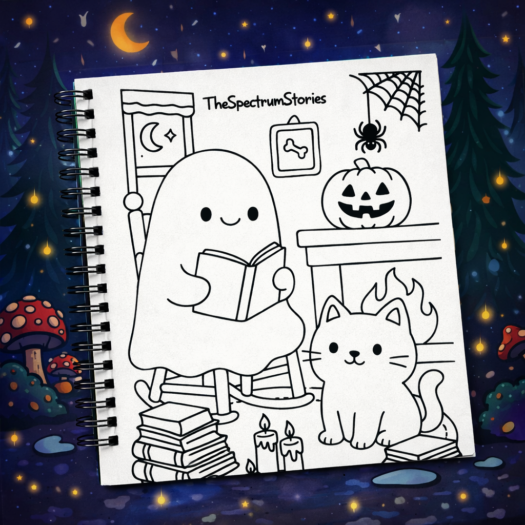 Cozy Little Spooky Coloring Book The Spectrum Stories