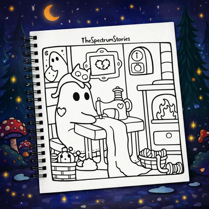 Cozy Little Spooky Coloring Book The Spectrum Stories