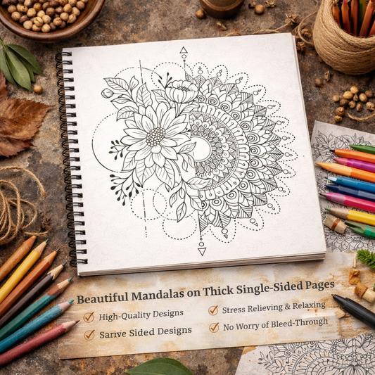 Mindful Mandalas: Adult Coloring Book for Stress Relief & Relaxation The Spectrum Stories
