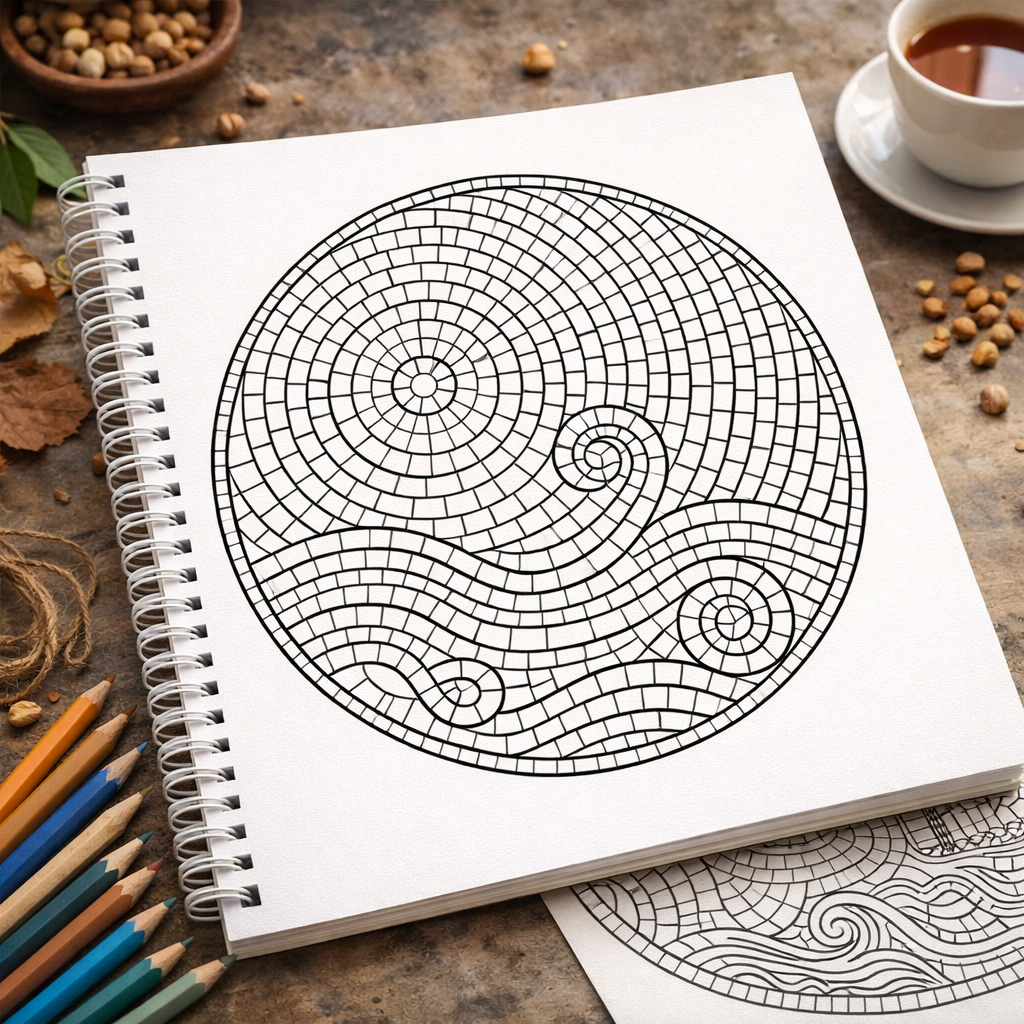 Mindful Mandalas Volume 2: Mosaic Style Adult Coloring Book for Stress Relief & Relaxation The Spectrum Stories