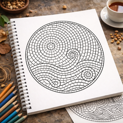 Mindful Mandalas Volume 2: Mosaic Style Adult Coloring Book for Stress Relief & Relaxation The Spectrum Stories