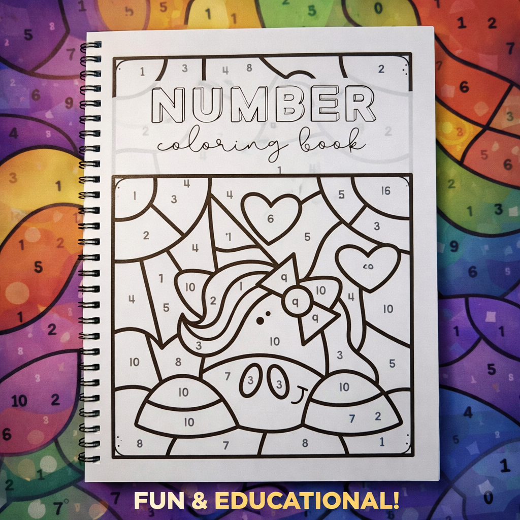 Color By Number Mysteries for Kids | 30+ Fun Illustrations | Color By Letter & Number | A4 Wiro Bound | Screen-Free Learning Activity Book The Spectrum Stories