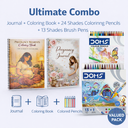 Pregnancy Moments Coloring Book – A Self-Care Journey for Soon-To-Be Mums