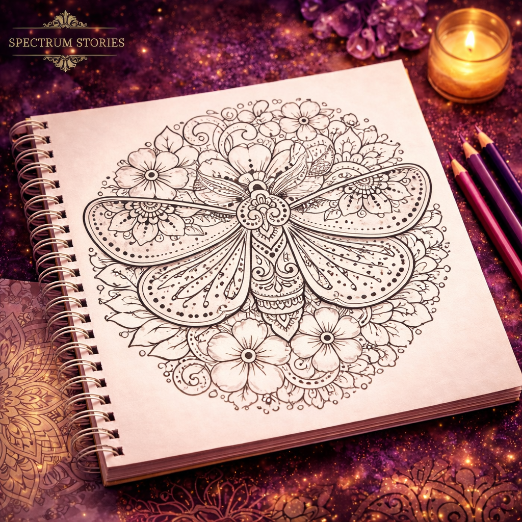 Floral Mandala Coloring Book – 30 Beautiful Flower & Nature Designs for Stress Relief, Mindfulness & Creative Calm The Spectrum Stories
