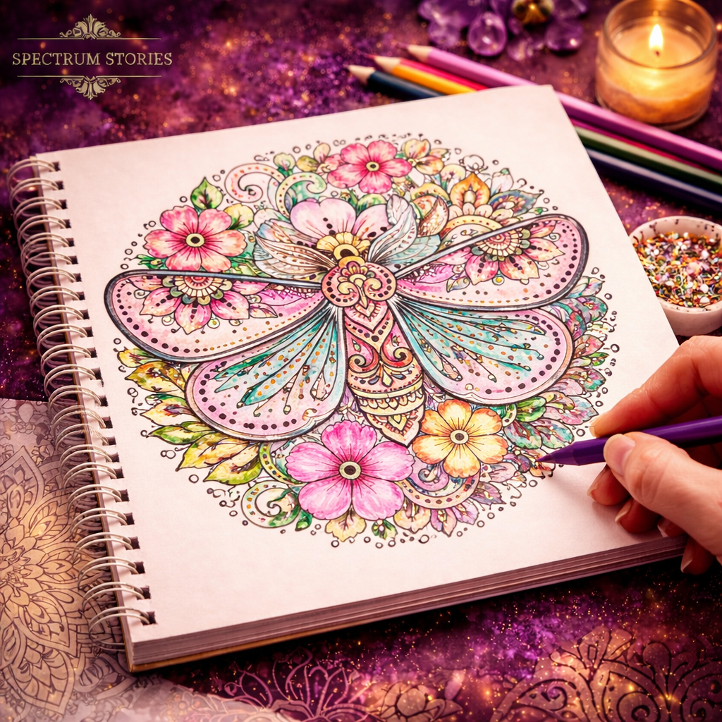 Floral Mandala Coloring Book – 30 Beautiful Flower & Nature Designs for Stress Relief, Mindfulness & Creative Calm The Spectrum Stories