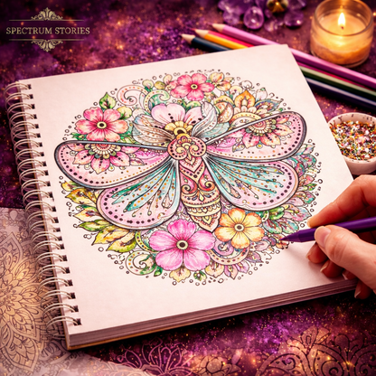 Floral Mandala Coloring Book – 30 Beautiful Flower & Nature Designs for Stress Relief, Mindfulness & Creative Calm The Spectrum Stories