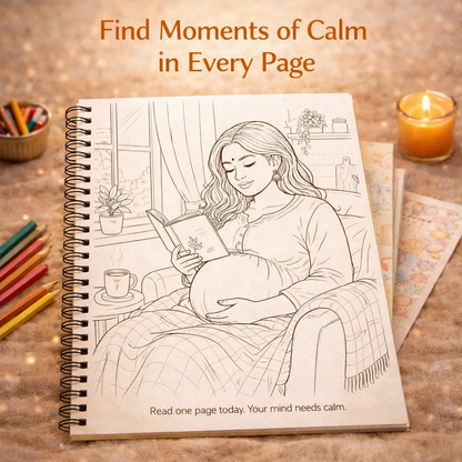 Pregnancy Moments Coloring Book – A Self-Care Journey for Soon-To-Be Mums