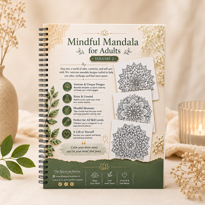 Mindful Mandala for Adults – Volume 2 | Relaxing Coloring Book