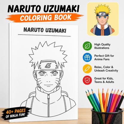 🍥 Naruto Coloring Book – Volume 1