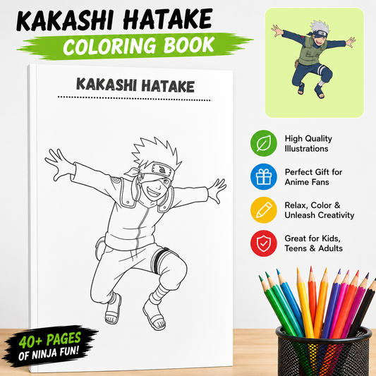 🍥 Naruto Coloring Book – Volume 1
