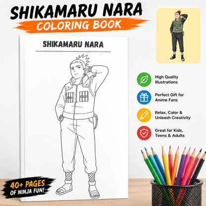 🍥 Naruto Coloring Book – Volume 1