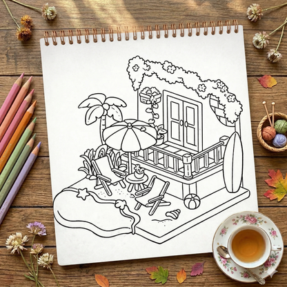 Little Corner Coloring Book The Spectrum Stories