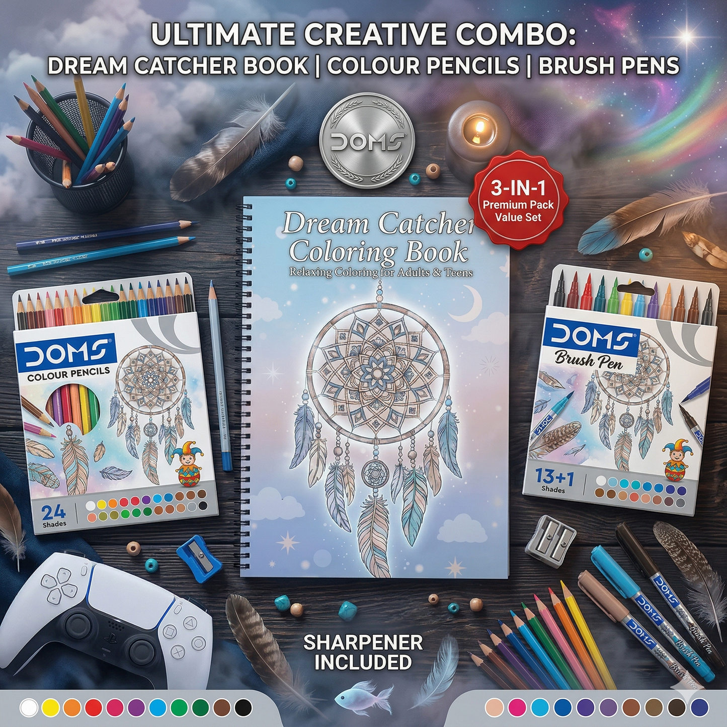Dream Catcher Coloring Book – Peaceful Mandala Art for Relaxation