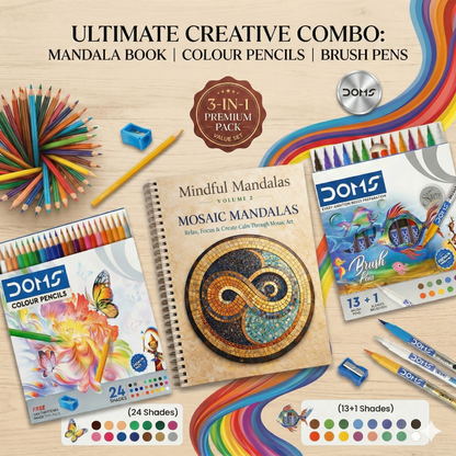 Mandalas Volume 2: Mosaic Style Adult Coloring Book for Stress Relief & Relaxation