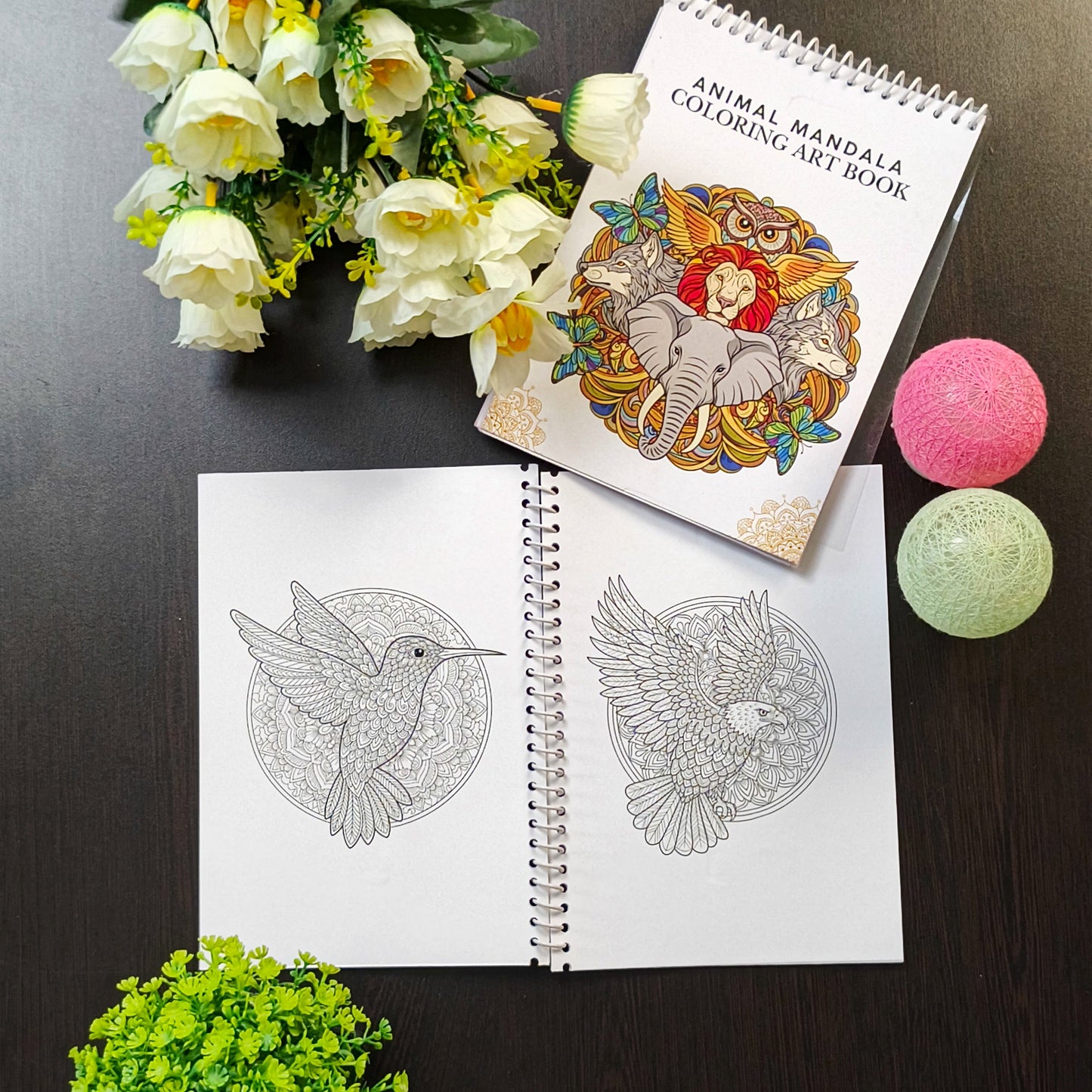 Animal Mandala Coloring Book – Relaxing Stress Relief Art Blissful Balance