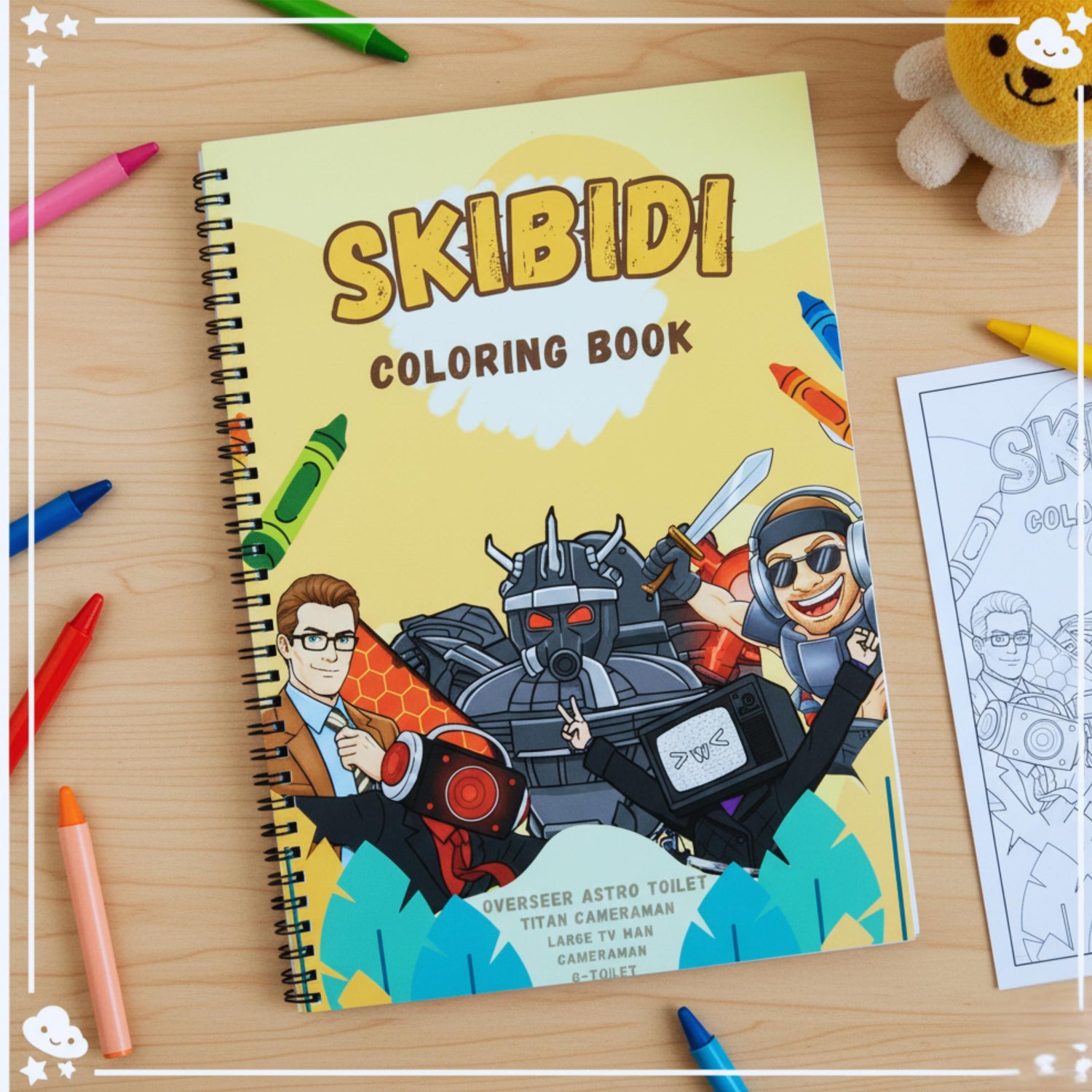 Skibidi Coloring Book The Spectrum Stories