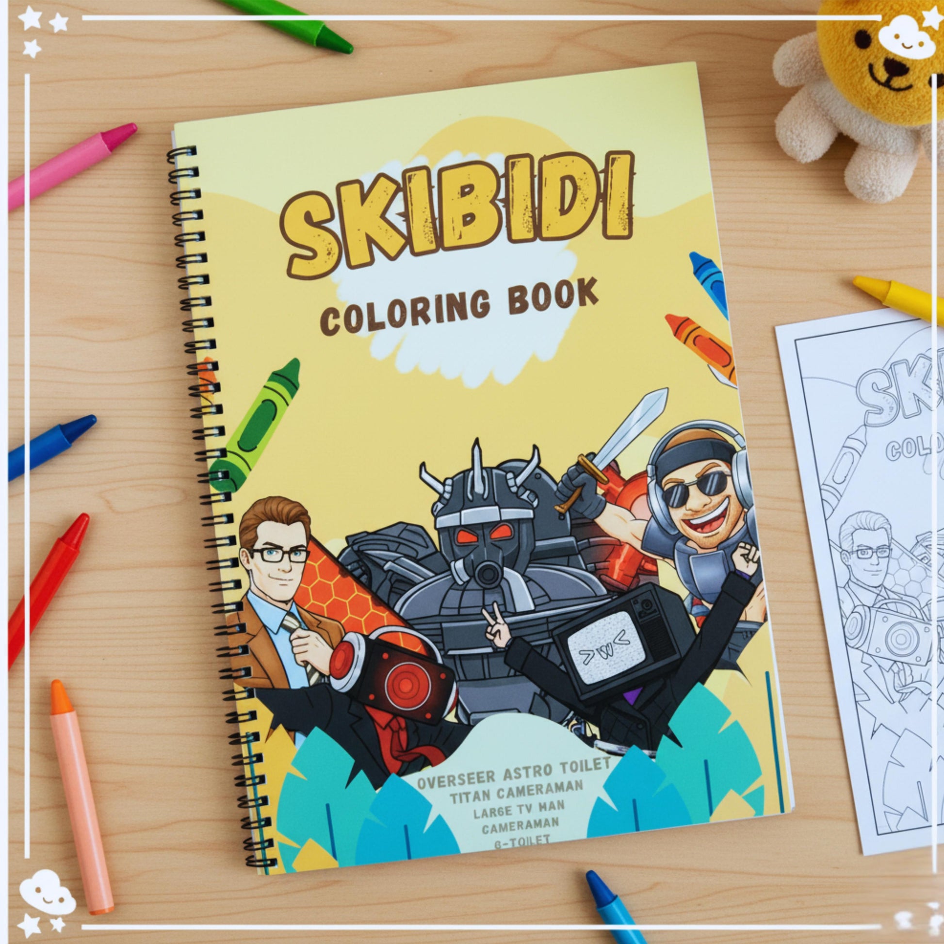 Skibidi Coloring Book The Spectrum Stories